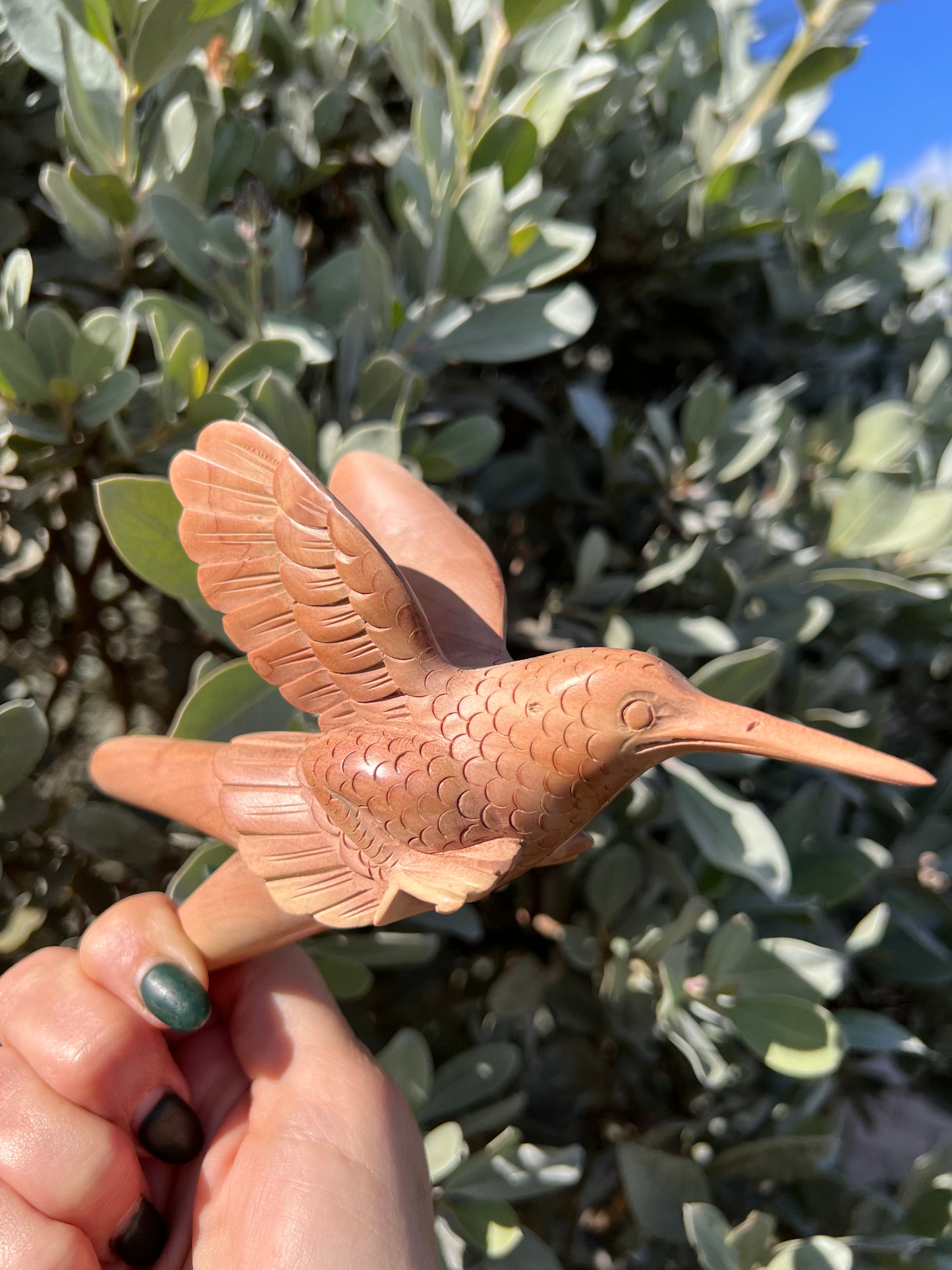 Hand-Carved Colibri Kuripe