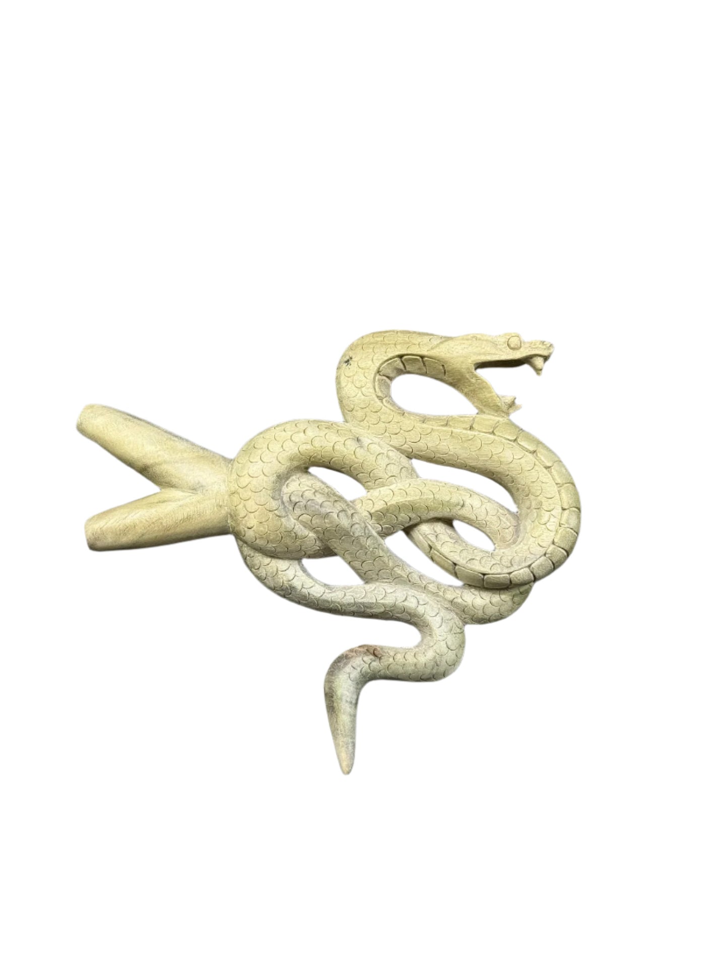 Hand-Carved Serpent Knot Kuripe