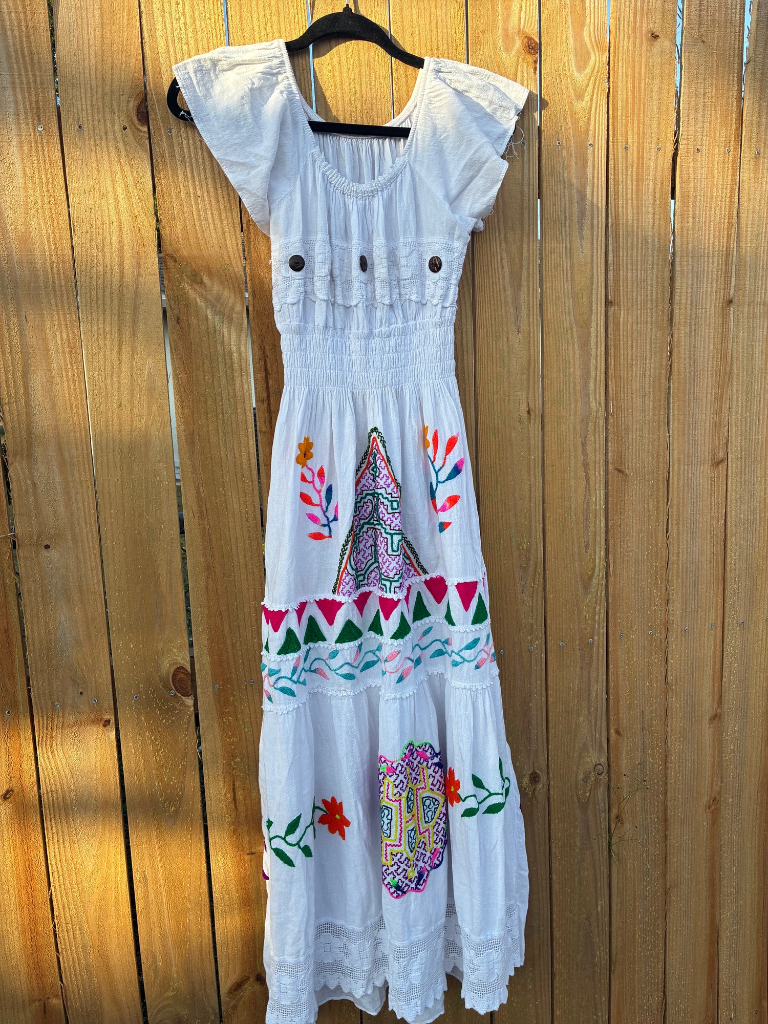 Authentic Shipibo-Conibo Embroidered Dress