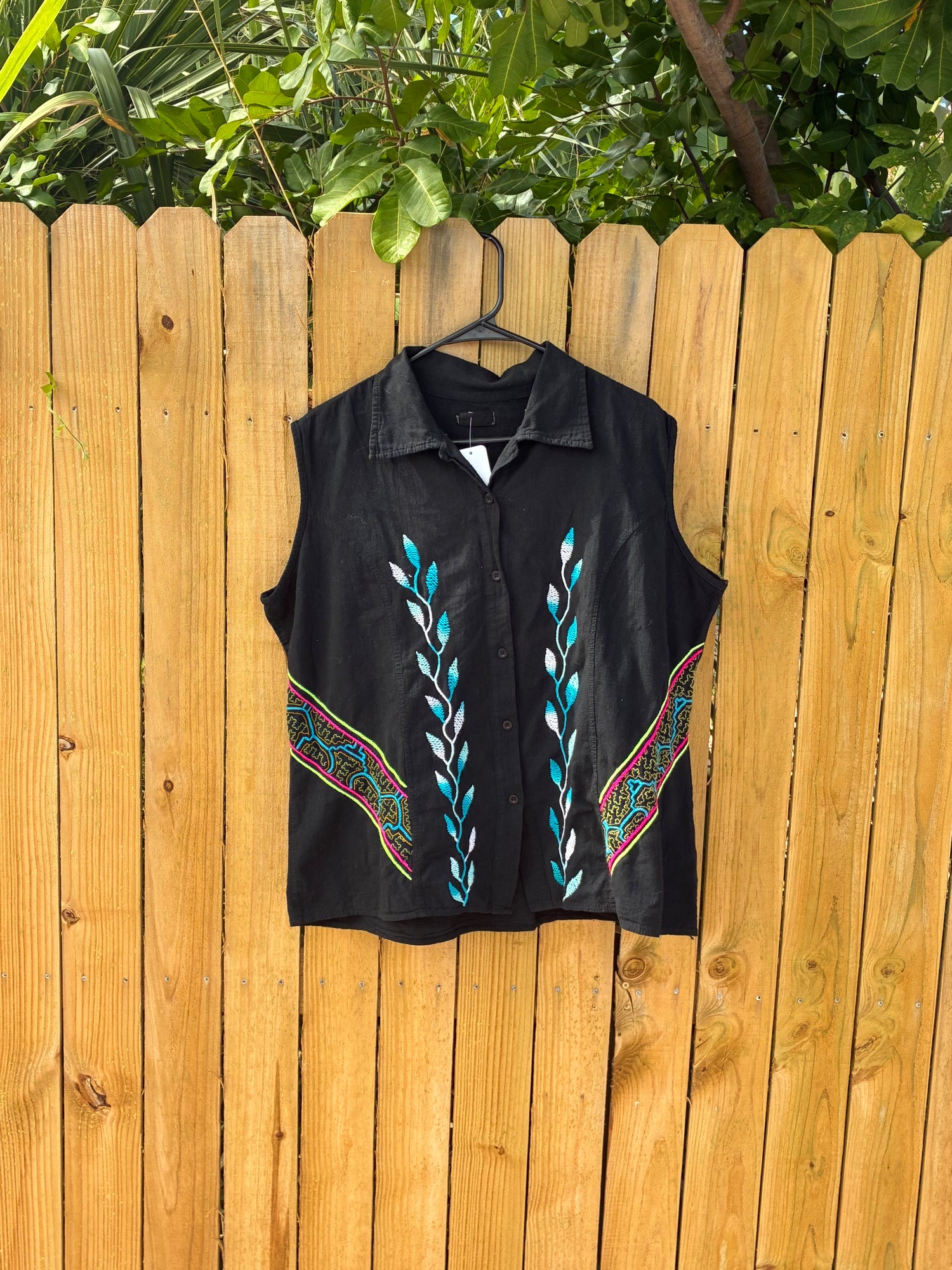 Authentic Shipibo-Conibo Embroidered Vest