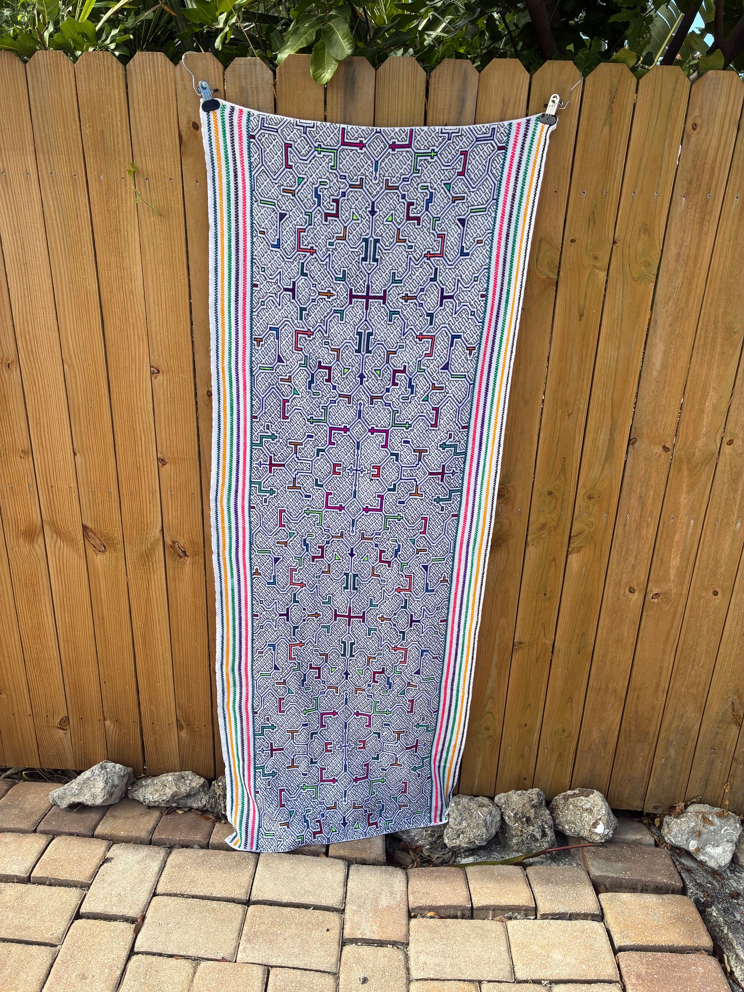 Authentic Shipibo-Conibo Embroidered Altar Cloth