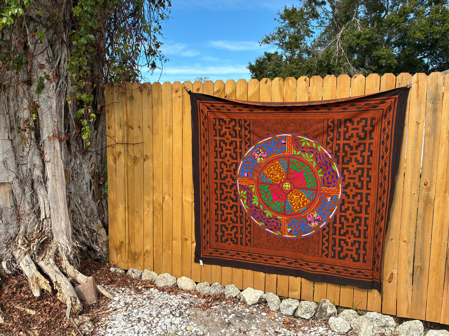 Authentic Shipibo-Conibo Embroidered Tapestry Collection One