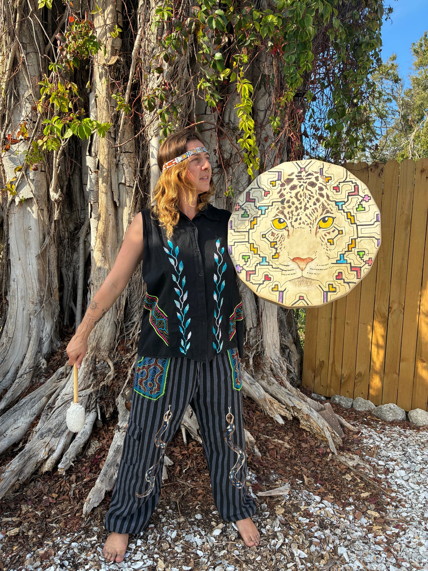 Authentic Shipibo-Conibo Embroidered Vest