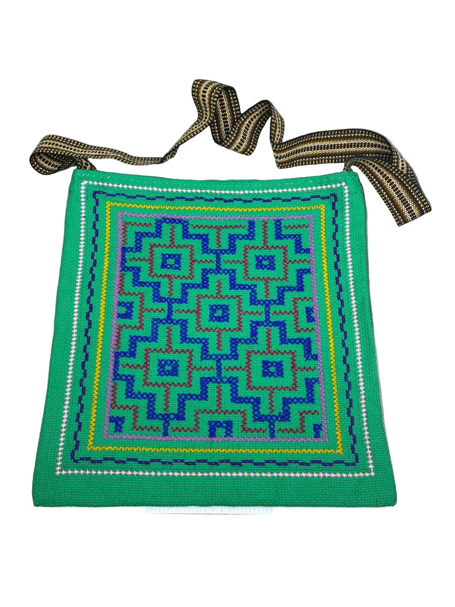 Shipibo-Conibo Hand Embroidered Messenger Bags Collection Two