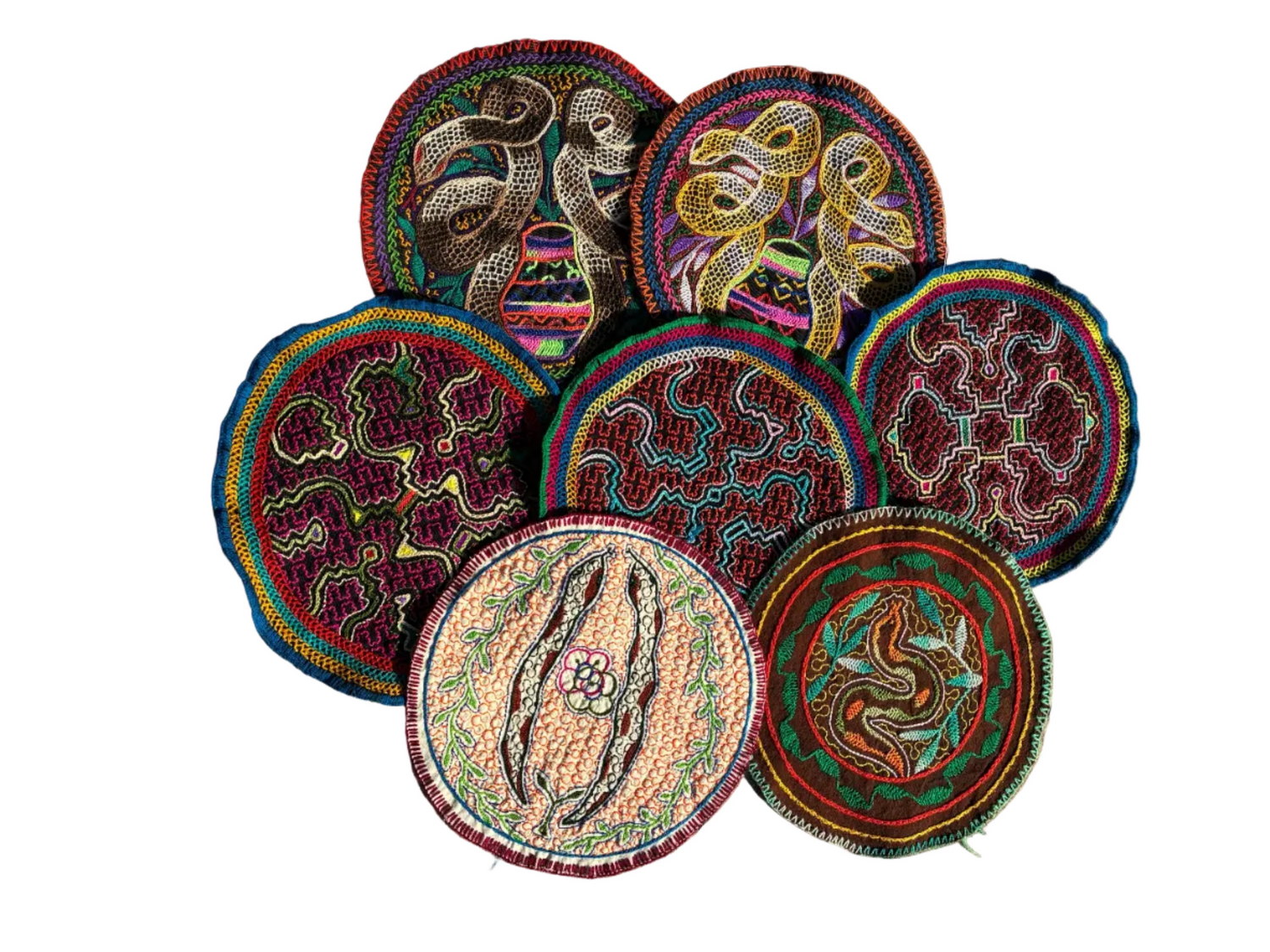 Shipibo-Conibo Round Altar Cloths Collection 2