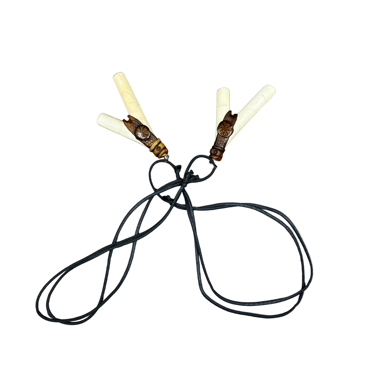 Necklace Kuripe ~ Bone with Black Jagube