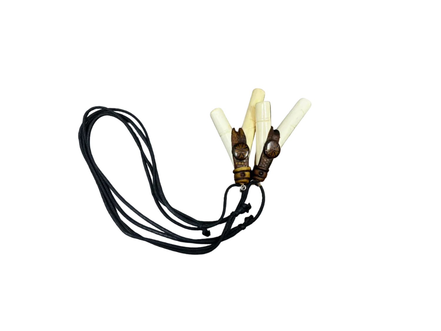 Necklace Kuripe ~ Bone with Black Jagube