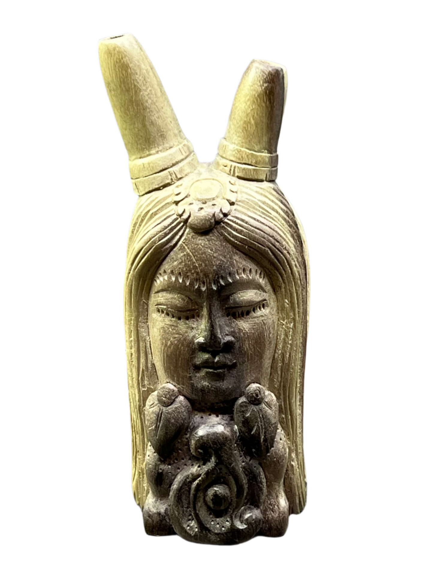 Hand Carved Pachamama Kuripe