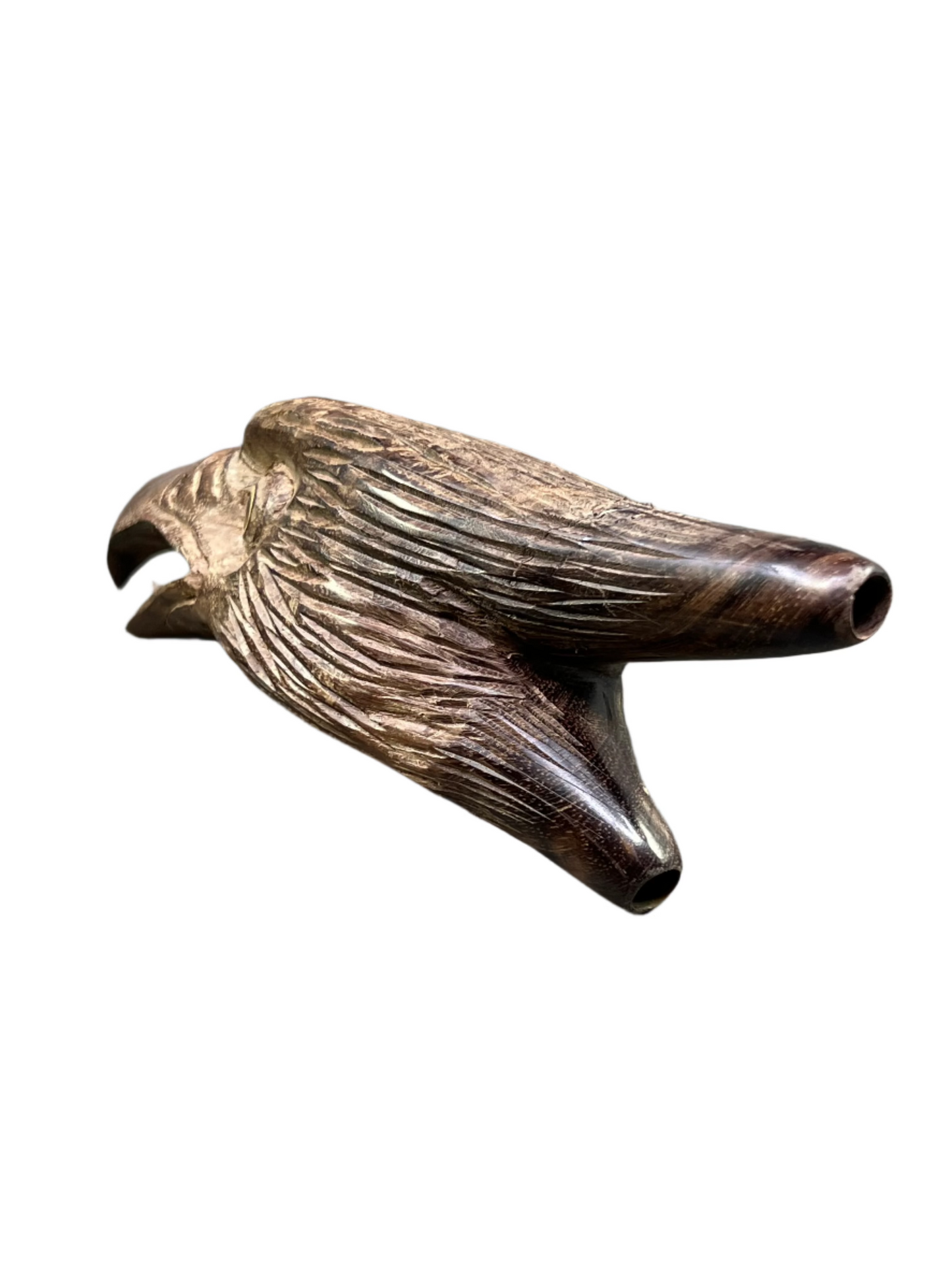 Hand Carved Eagle Head Kuripe