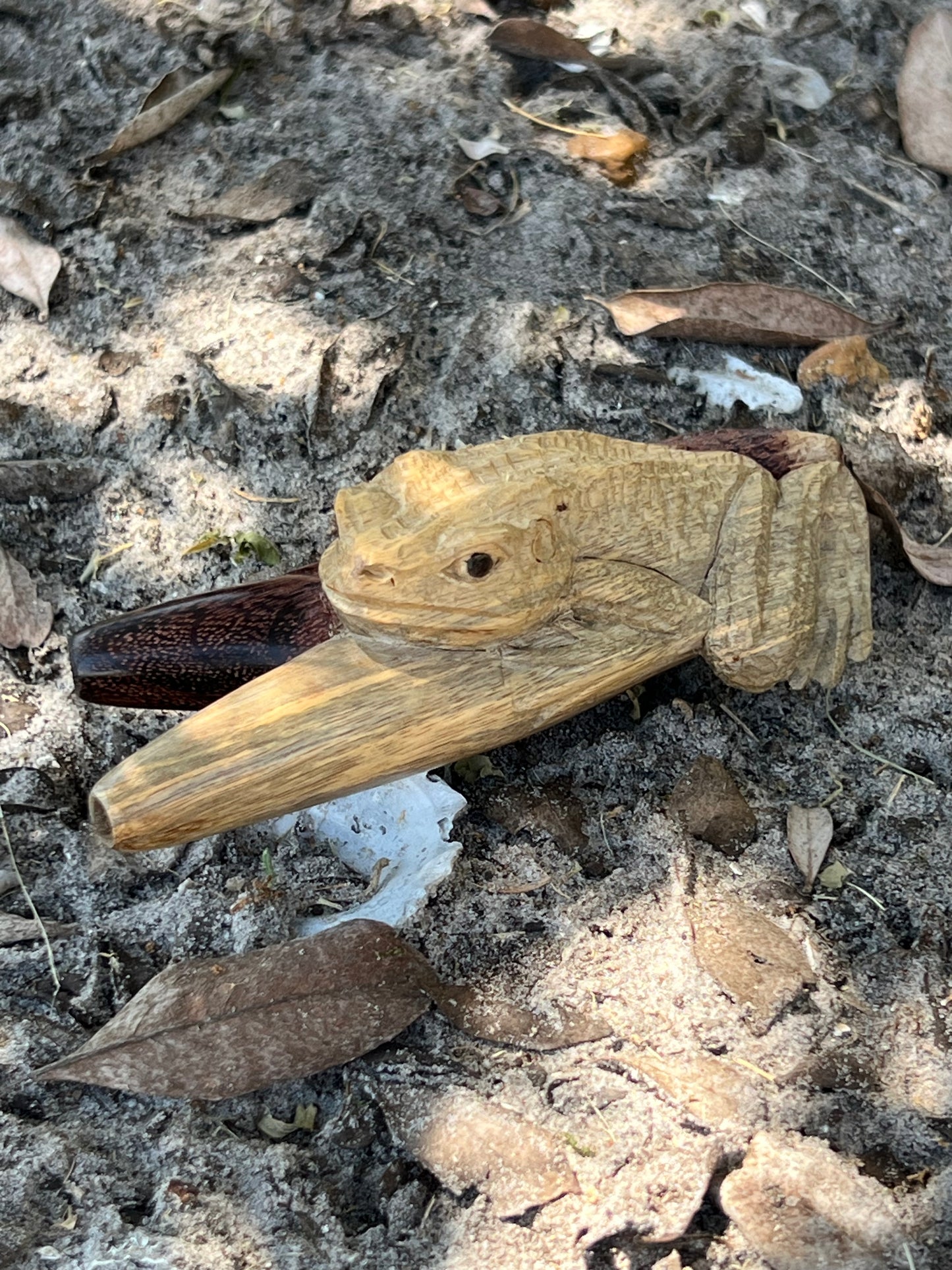 Hand Carved ~ The Toad ~ Kuripe