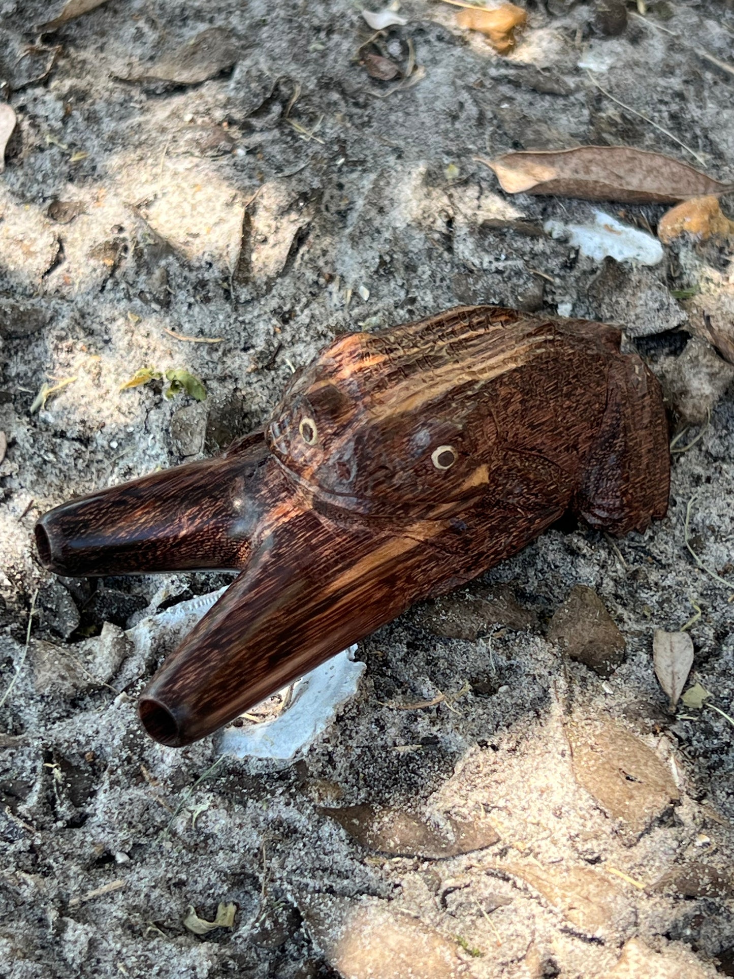 Hand Carved ~ The Toad ~ Kuripe