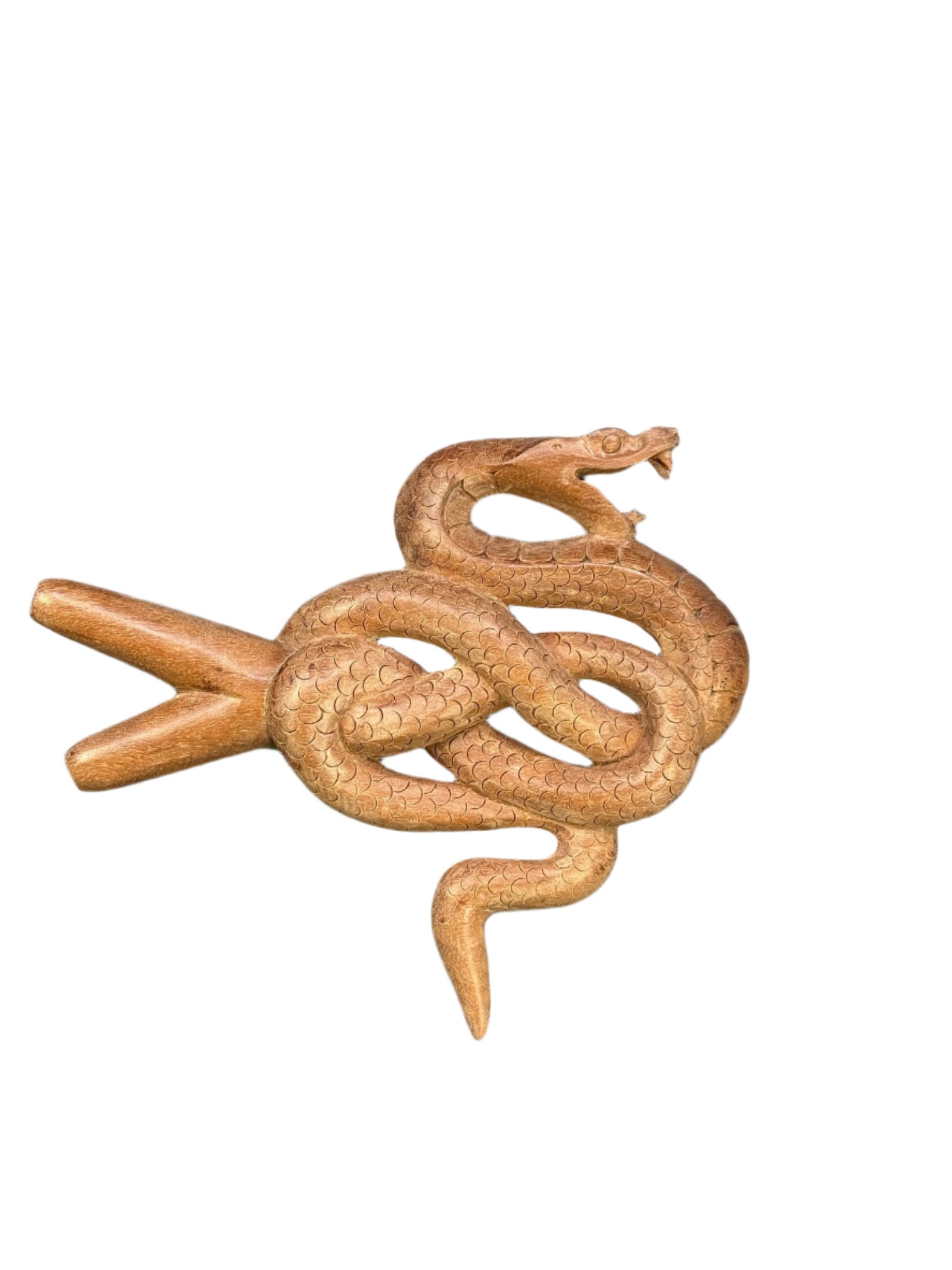 Hand-Carved Serpent Knot Kuripe