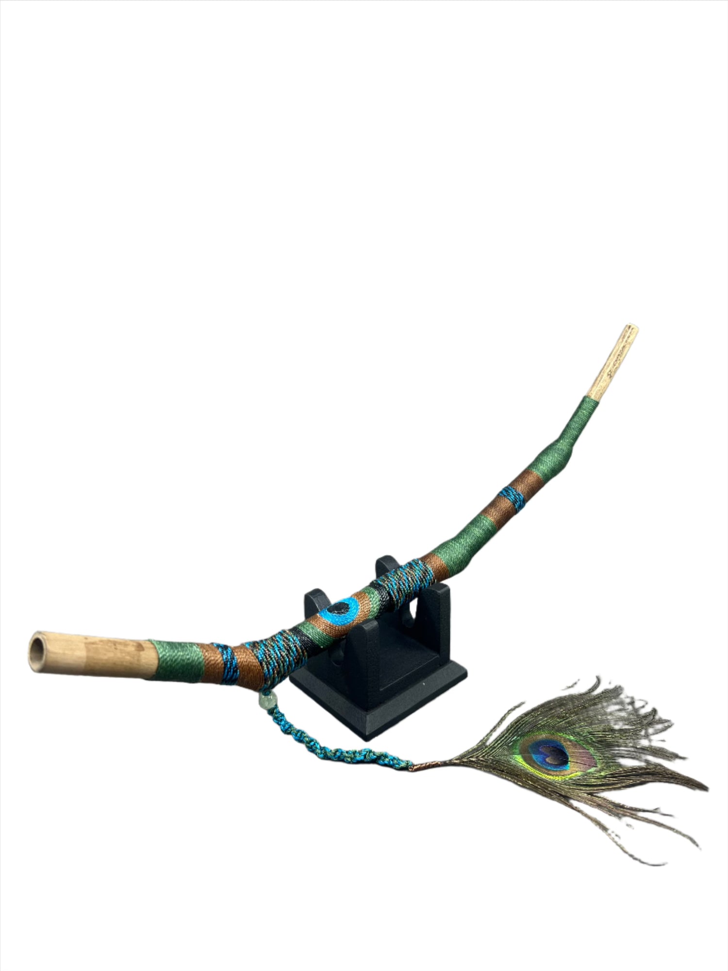 Peacock Feathers Bamboo Tepi