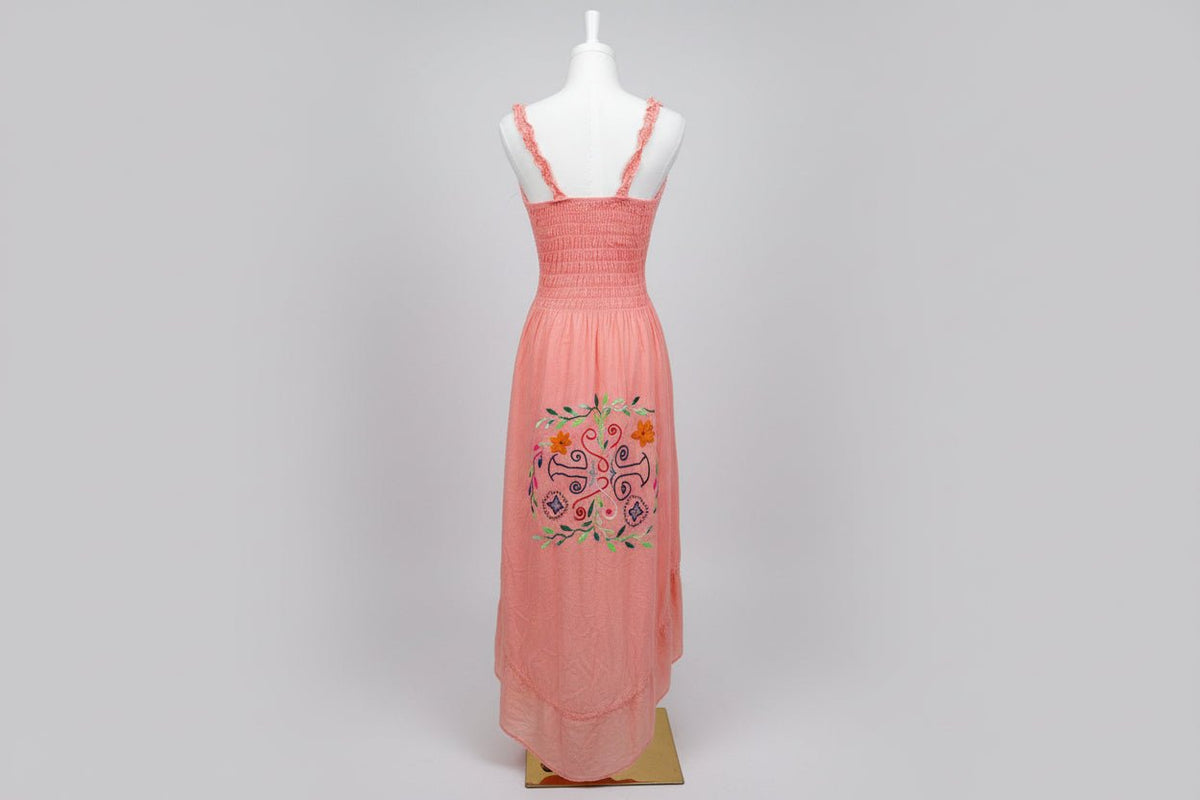 Authentic Shipibo - Conibo Embroidered Halter Sundress - Katukina.US KAT6558