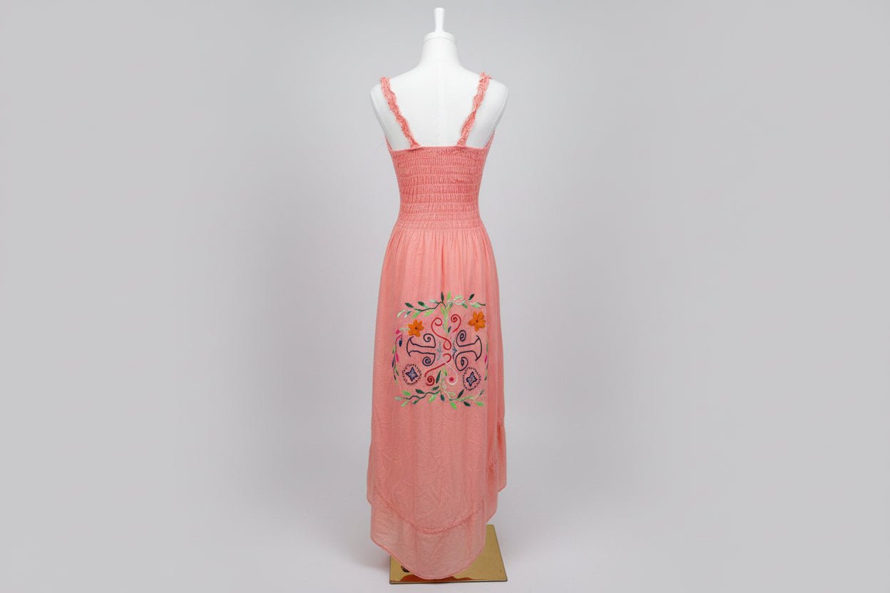 Authentic Shipibo - Conibo Embroidered Halter Sundress - Katukina.US KAT6558