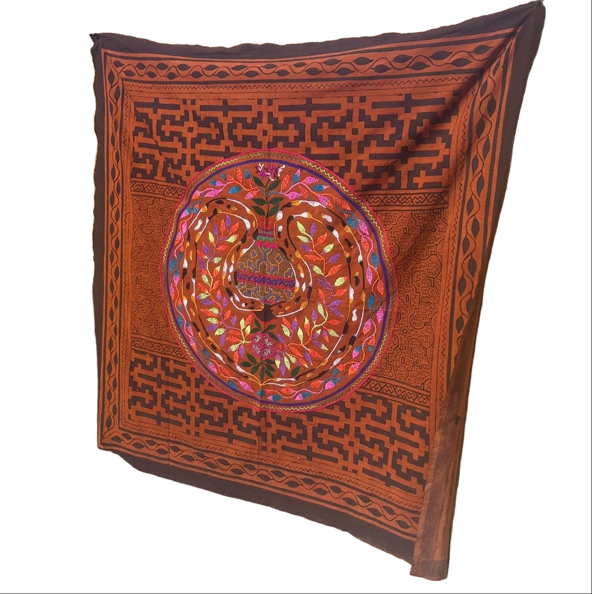 Authentic Shipibo - Conibo Embroidered Tapestry Collection 2 - Katukina.US KAT6419