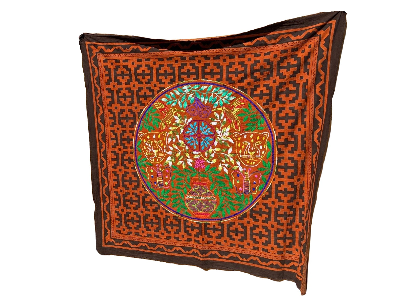 Authentic Shipibo - Conibo Embroidered Tapestry Collection One - Katukina.US KAT6409