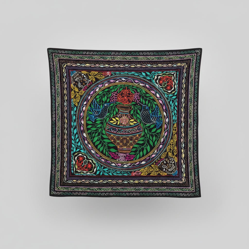 Authentic Shipibo - Conibo Embroidered Tapestry Collection Three - Katukina.US KAT6578