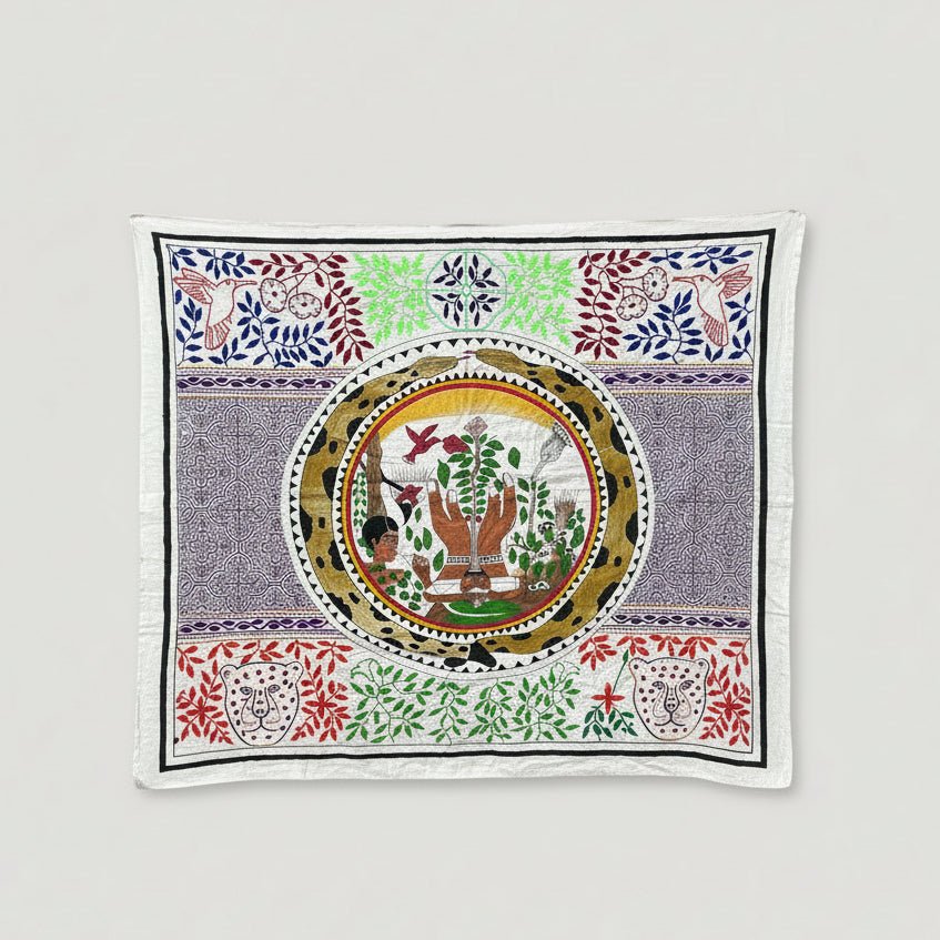 Authentic Shipibo - Conibo Embroidered Tapestry Collection Three - Katukina.US KAT6583