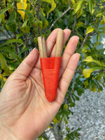 Bamboo Kuripe ~ Sacral Chakra ~ Orange - Katukina.US KAT6323