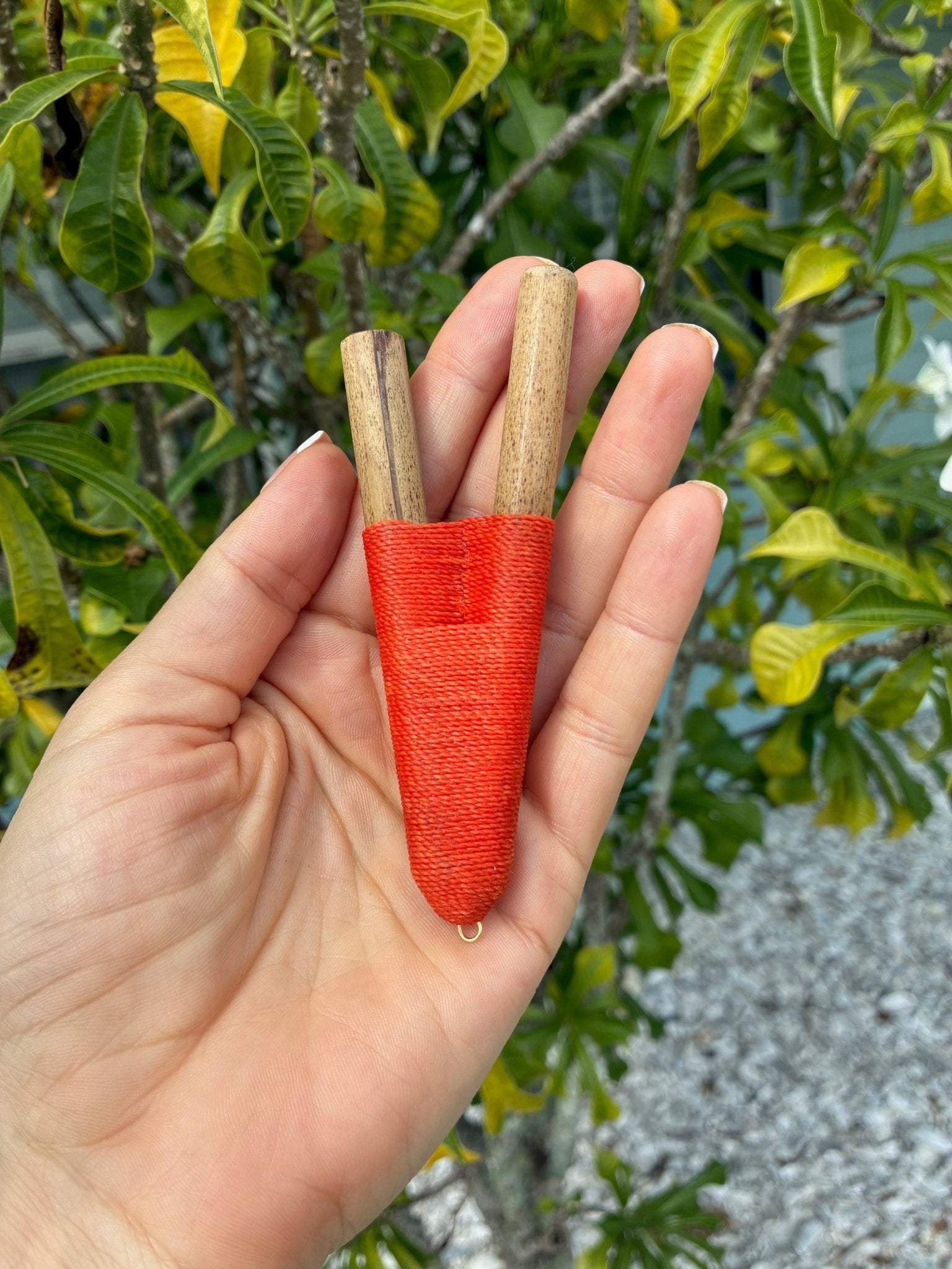 Bamboo Kuripe ~ Sacral Chakra ~ Orange - Katukina.US KAT6323