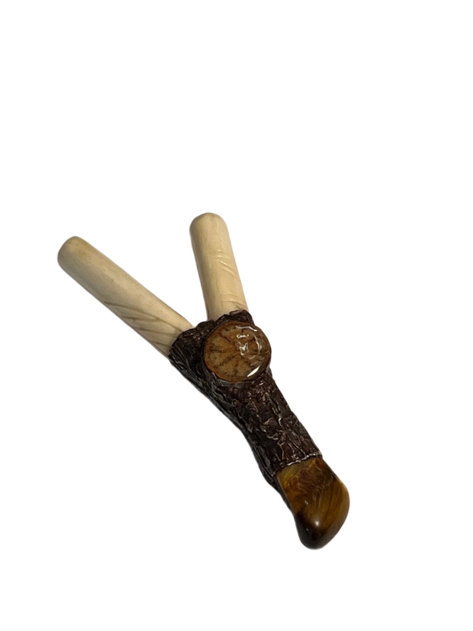 Bone Kuripe with Aya Vine & Stone Accent - Katukina.US KAT6003