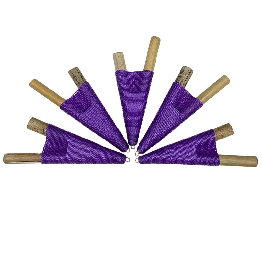 Crown Chakra 💜 Purple Bamboo Kuripe - Katukina KAT2040