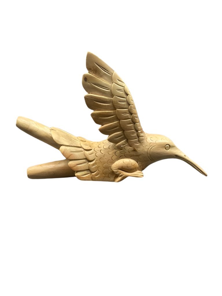 Hand - Carved Colibri Kuripe - Katukina.US KAT1398