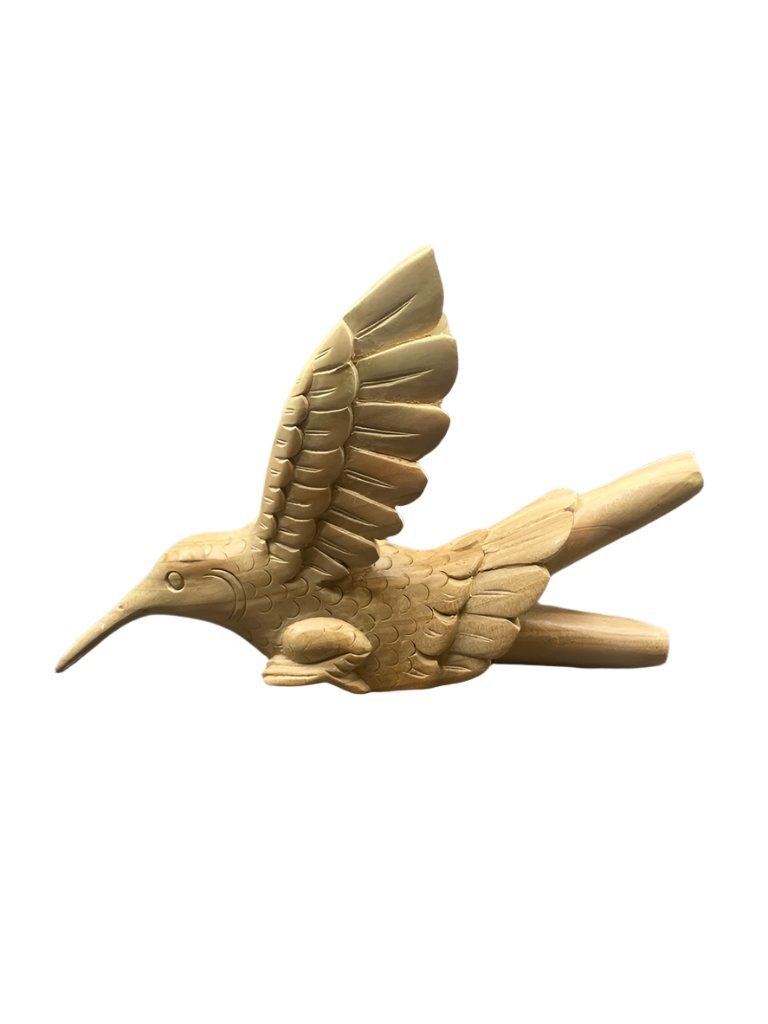 Hand - Carved Colibri Kuripe - Katukina.US KAT1399