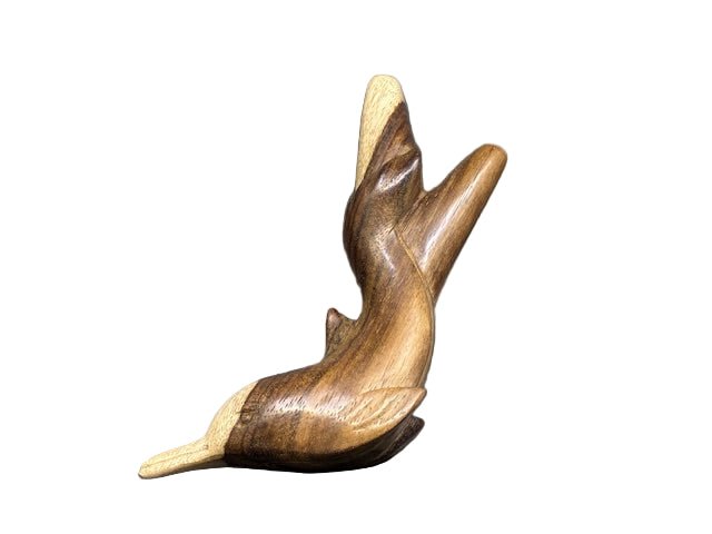 Hand Carved Dolphin Kuripe - Katukina.US KAT6365