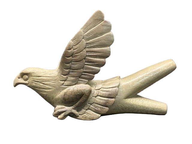 Hand Carved Griffin Kuripe - Katukina.US KAT6362