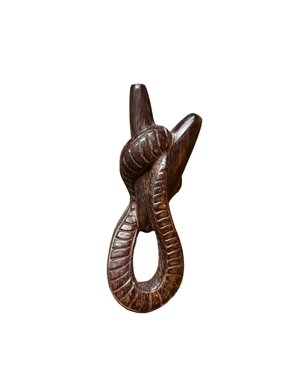 Hand Carved Infinity Snake Kuripe - Katukina.US KAT6531