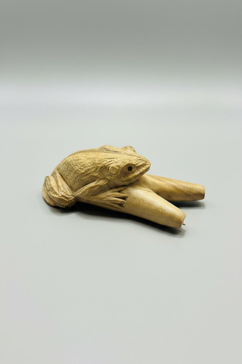 Hand Carved Toad Kuripe - Katukina.US KAT6731