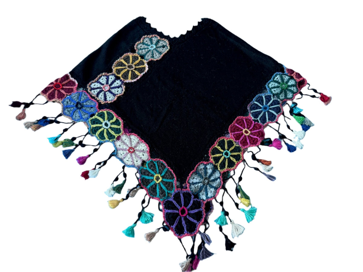 Hand Knitted Baby Alpaca Poncho - Katukina.US KAT6053