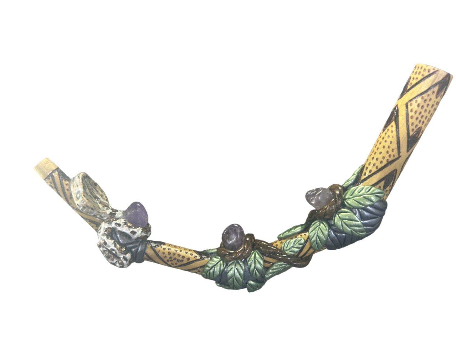 Kupi HuniKui Collection ~ Jiboia Tepi w/amethyst - Katukina.US KAT6350