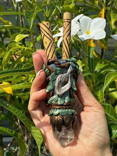 Kupi HuniKui Collection ~ Jiboia w/Brazilian Quartz - Katukina.US KAT6351