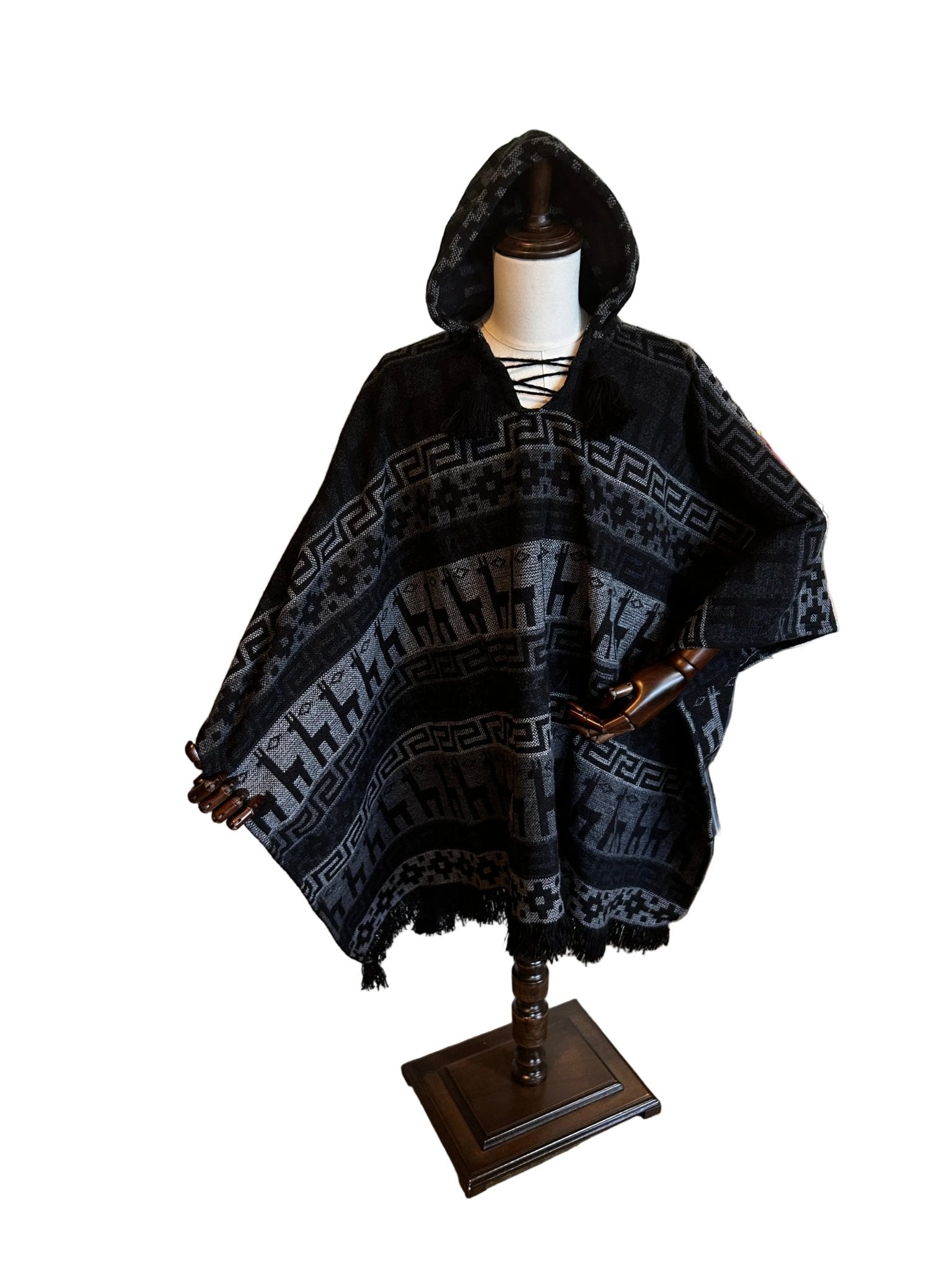 Llama Poncho with Hood - Katukina.US KAT6209