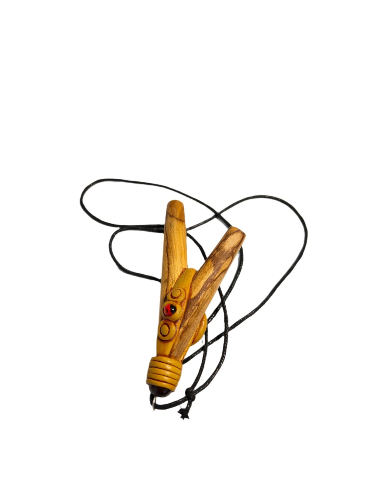 Necklace kuripe ~ Wood with Seed Accents - Katukina.US KAT6006