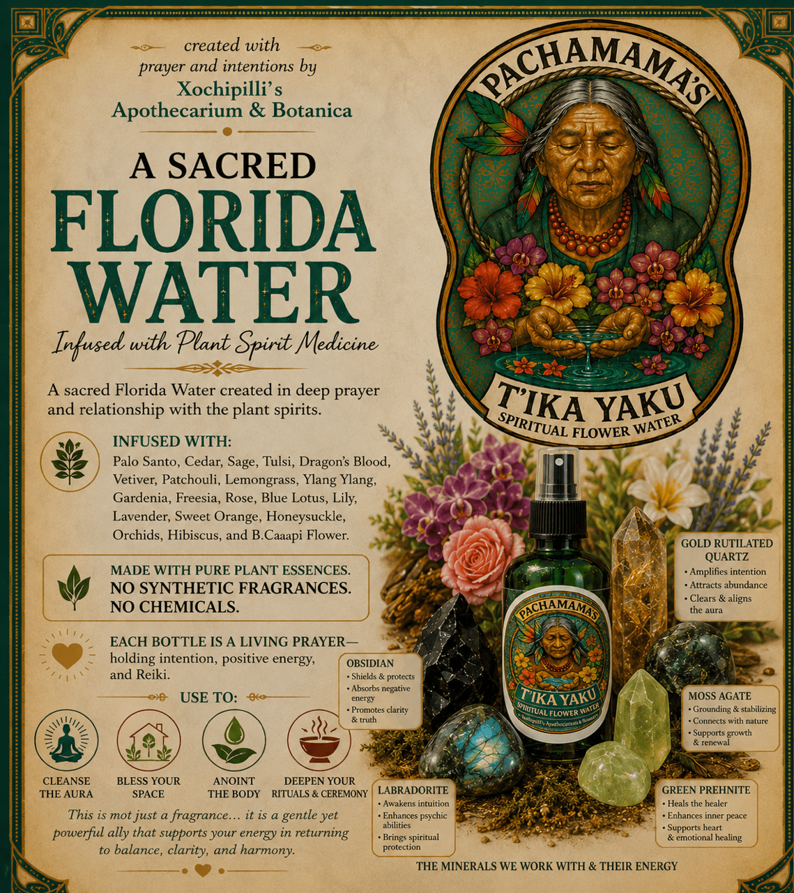 Pachamama's T'ika Yaku Flower Water - Katukina.US KAT6663