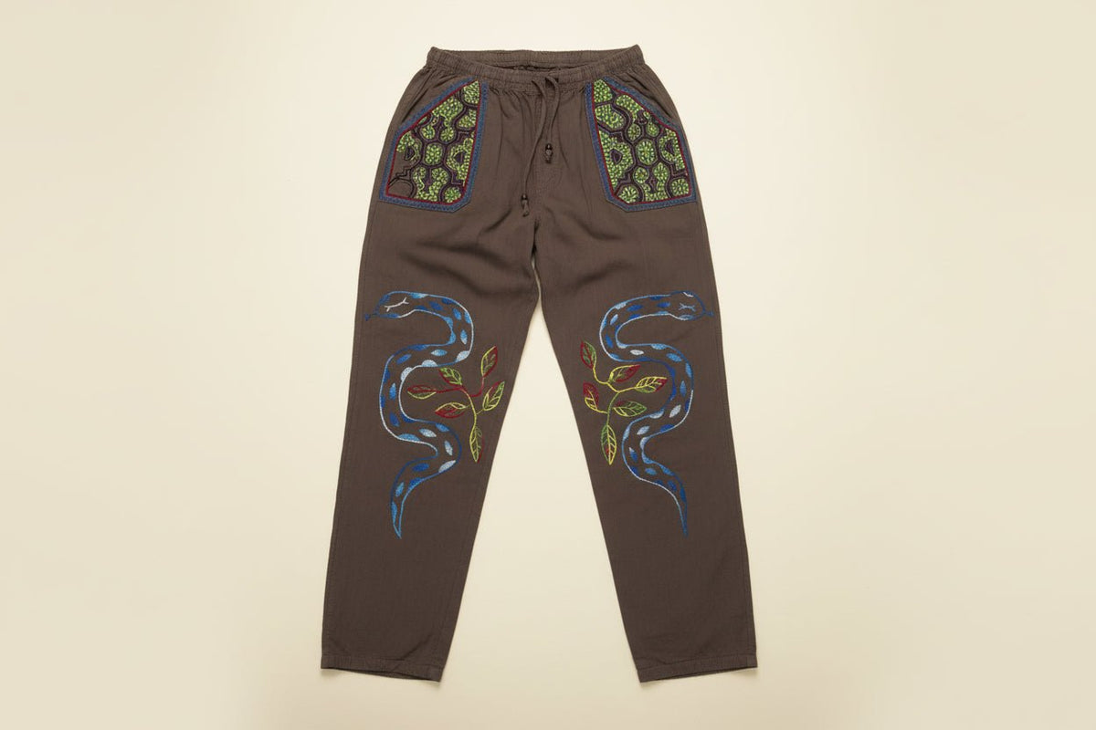 Shipibo Embroidered Drawstring Pants - Katukina.US KAT6566
