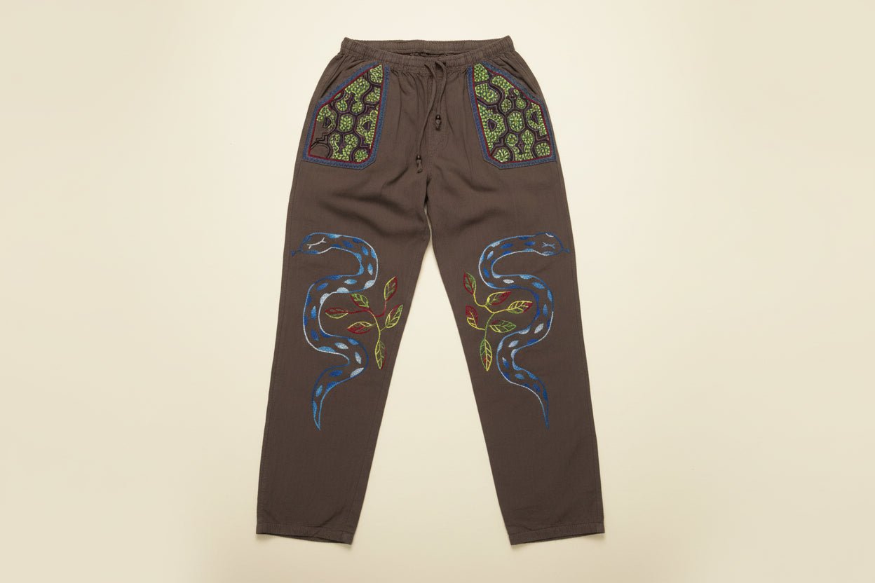 Shipibo Embroidered Drawstring Pants - Katukina.US KAT6566