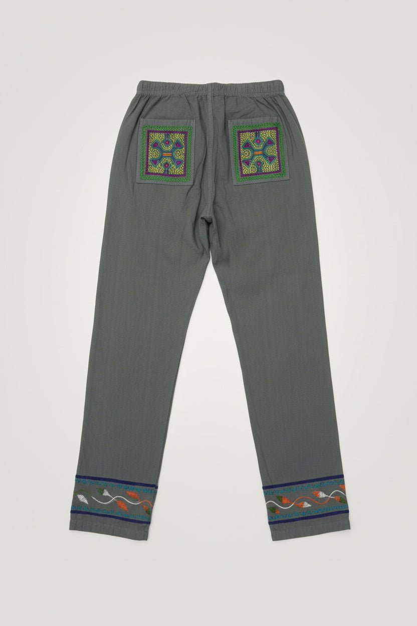 Shipibo Embroidered Drawstring Pants - Katukina.US KAT6567