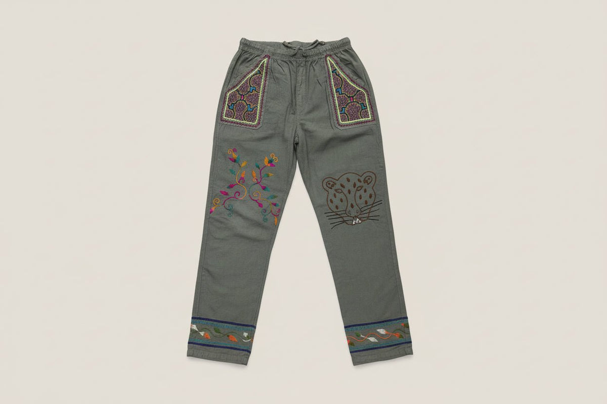 Shipibo Embroidered Drawstring Pants - Katukina.US KAT6567