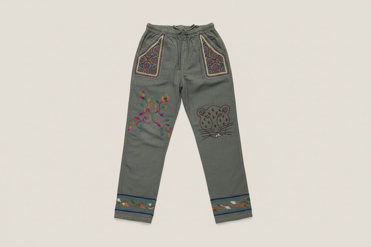 Shipibo Embroidered Drawstring Pants - Katukina.US KAT6567
