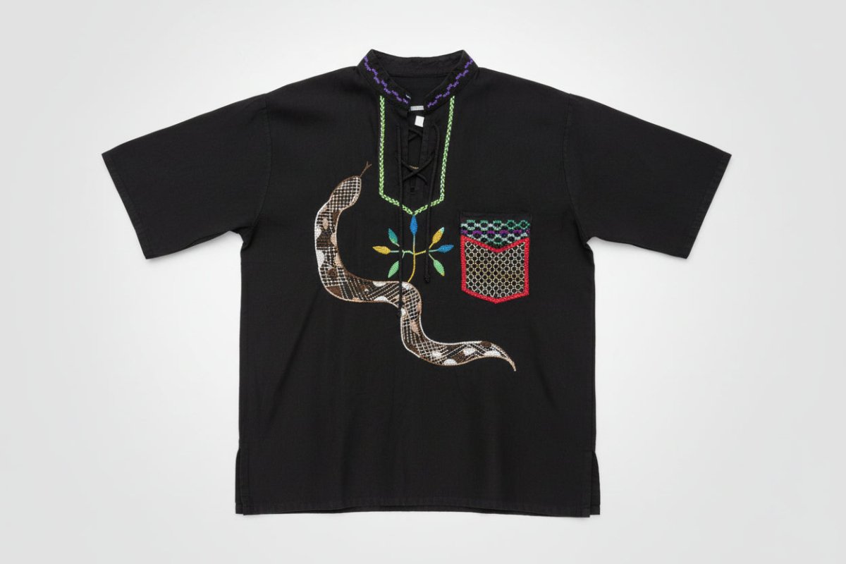 Shipibo Hand-Embroidered Tunic Shirt - Katukina.US KAT6562