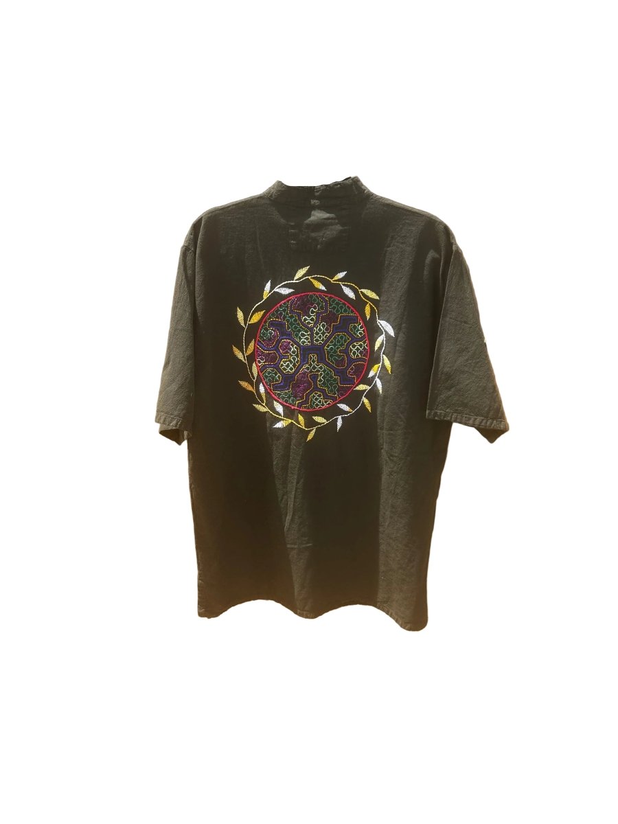 Shipibo Hand-Embroidered Tunic Shirt - Katukina.US KAT6563