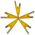 Solar Plexus Chakra 💛 Yellow Bamboo Kuripe - Katukina KAT2046