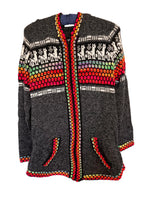 Zip - Up Peruvian Llama Cardigan ~ Women's - Katukina.US KAT6101
