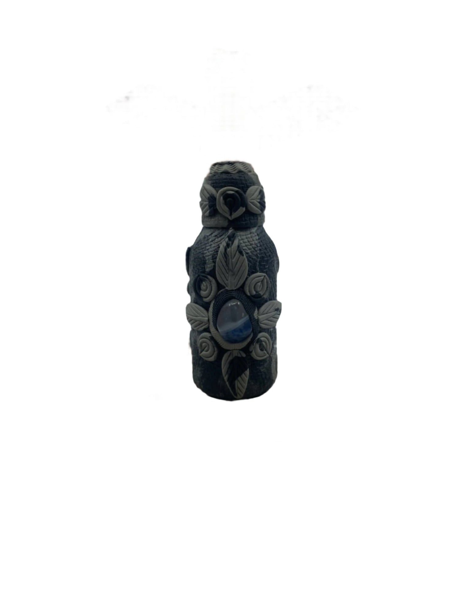 Glass and Clay Snuff Bottle - Katukina KAT1438